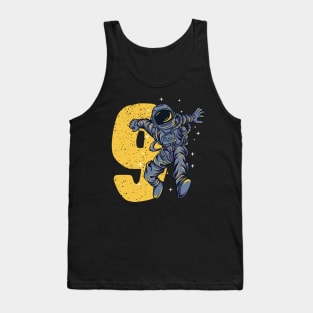 9 Years Old Astronaut 9th Birthday Tank Top